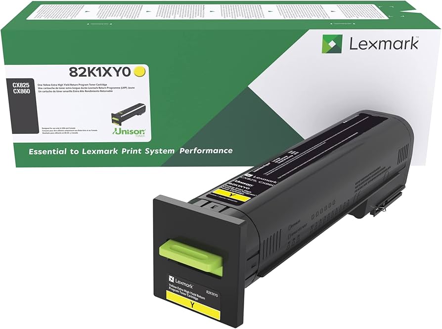 Amazon.com: Lexmark 82K1XY0 CX825, CX860 Yellow Extra High Yield